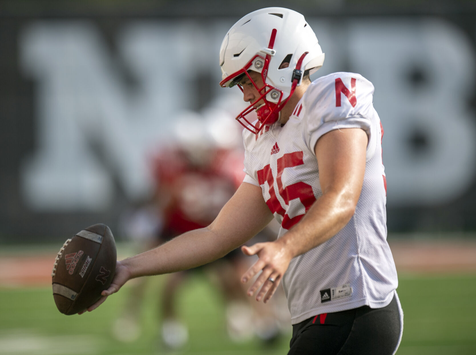 NU football practice, 8.1
